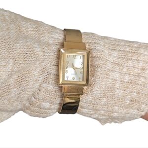 Quartz Y2K Poetcore Vintage Style Bangle Bracelet Stainless Steel Back Watch